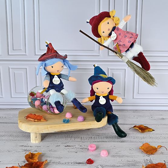 Doudou Jolijou Tkaninowe lalki Czarownice 24 cm