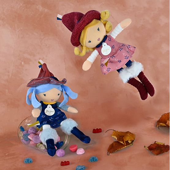 Doudou Jolijou Tkaninowe lalki Czarownice 24 cm