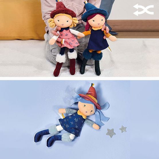 Doudou Jolijou Tkaninowe lalki Czarownice 24 cm