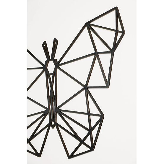 Drewniany obraz geometryczny - Motyl - różne kolory Kolor: czarny