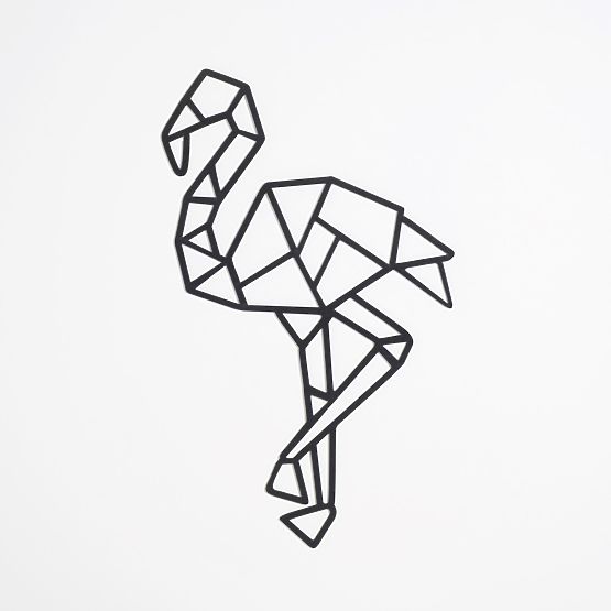 Drewniany obraz geometryczny - Flaming - różne kolory Kolor: czarny
