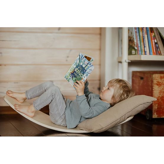 Drewniana deska balansująca dla dzieci huśtawka do ćwiczeń równowagi ECOTOYS