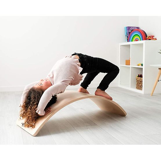 Drewniana deska balansująca dla dzieci huśtawka do ćwiczeń równowagi ECOTOYS