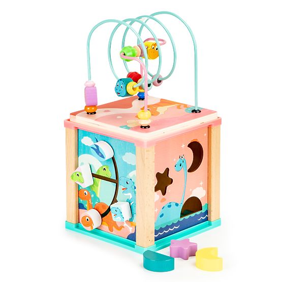 Drewniana edukacyjna kostka, sorter mula ECOTOYS
