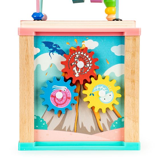 Drewniana edukacyjna kostka, sorter mula ECOTOYS
