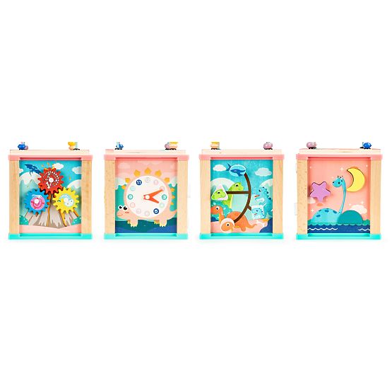 Drewniana edukacyjna kostka, sorter mula ECOTOYS