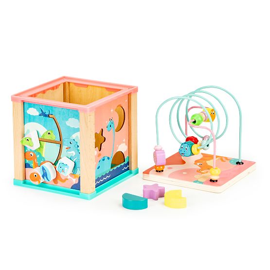 Drewniana edukacyjna kostka, sorter mula ECOTOYS