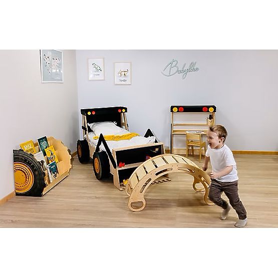 Drewniana huśtawka Montessori - naturalna