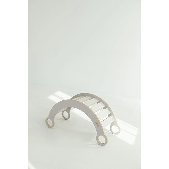 Drewniana huśtawka Montessori M - biała