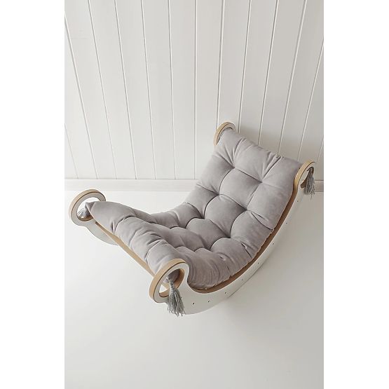 Drewniana huśtawka Montessori S - biała