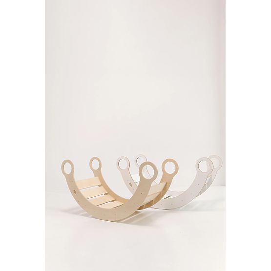 Drewniana huśtawka Montessori XL - naturalna