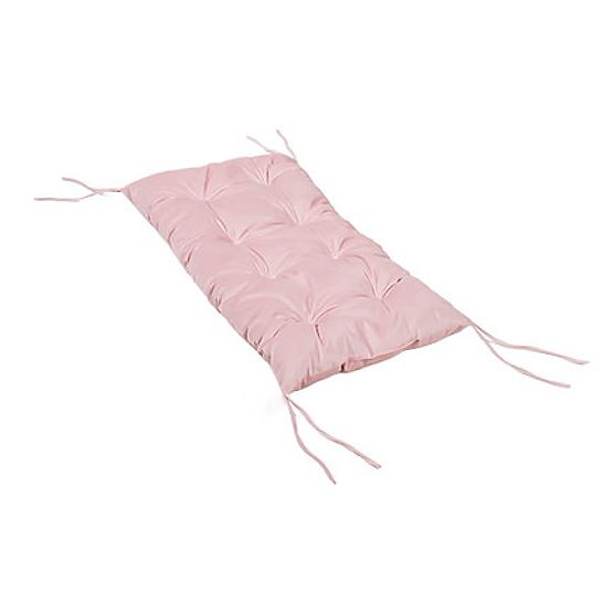 Drewniana huśtawka Montessori z różową poduszką - 100 cm