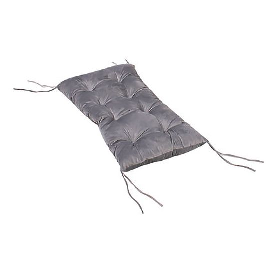 Drewniana huśtawka Montessori z szarą poduszką - 100 cm