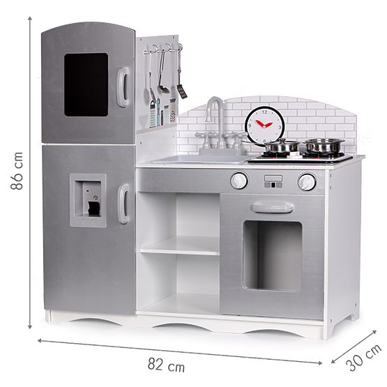 Drewniana kuchnia dla dzieci XXL z wyposażeniem