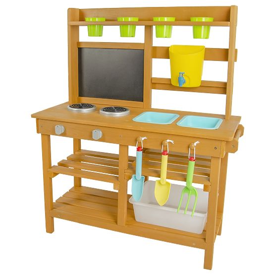 Drewniana kuchnia ogrodowa