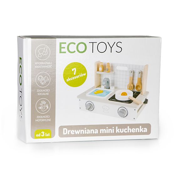 Drewniana mini kuchnia