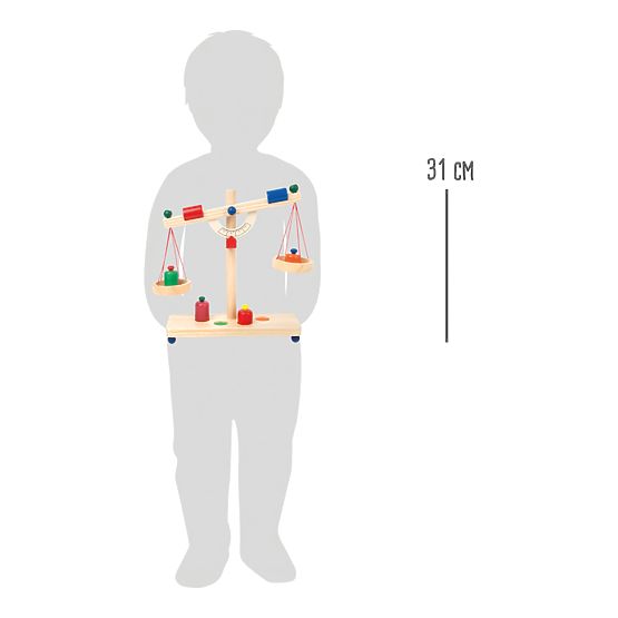 Mała Stopka Drewniana skala dźwigniowa