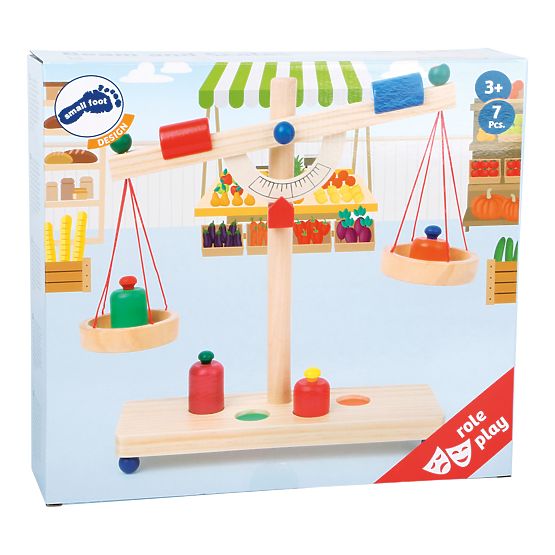 Mała Stopka Drewniana skala dźwigniowa