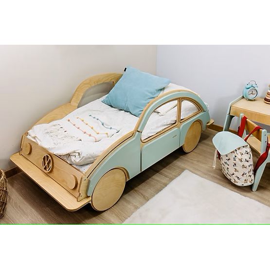 Drewniane łóżko samochód VW BEETLE 160x80 cm