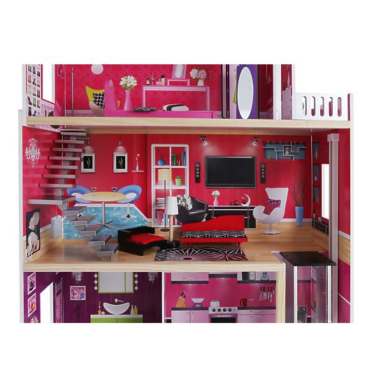 Drewniany dom dla lalki Malibu