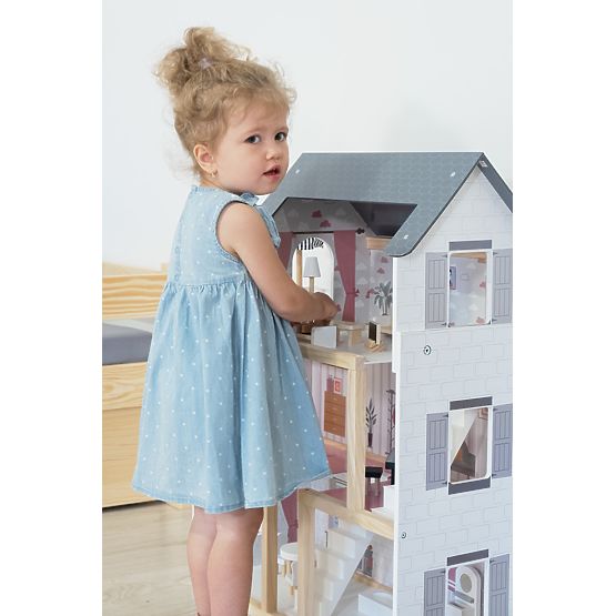 Drewniany domek dla lalek Amelia