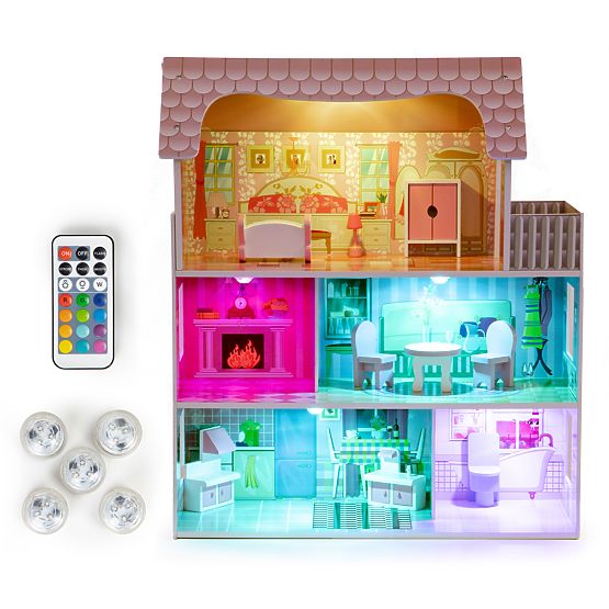 Drewniany domek dla lalek Charlotte