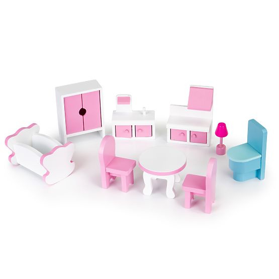 Drewniany domek dla lalek Charlotte