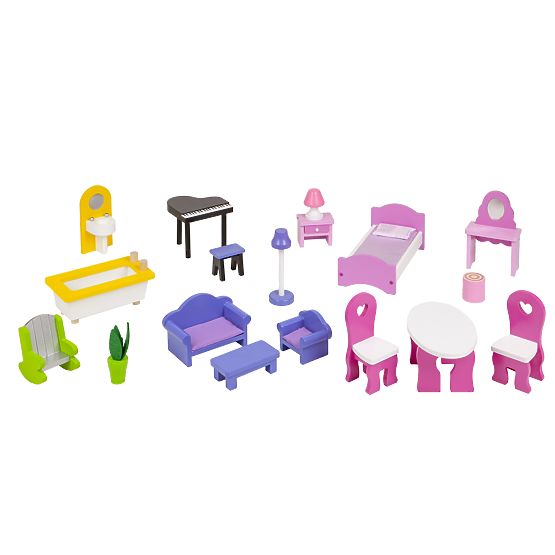 Drewniany domek dla lalek Lilly