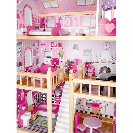 Drewniany domek dla lalek Mandy