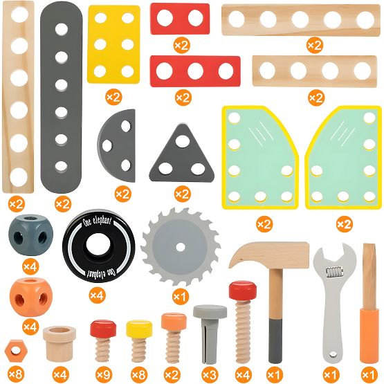 Drewniany dziecięcy stół roboczy ECOTOYS