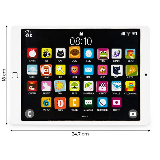 Drewniany edukacyjny tablet magnetyczna tablica kredowa ECOTOYS