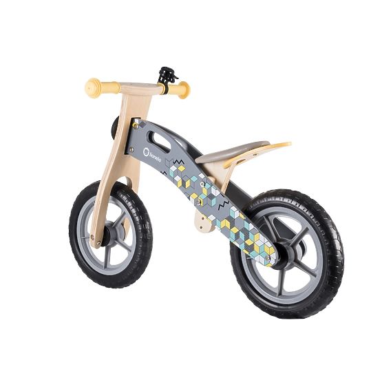 Drewniany rowerek biegowy dla dzieci LIONELO Casper szary