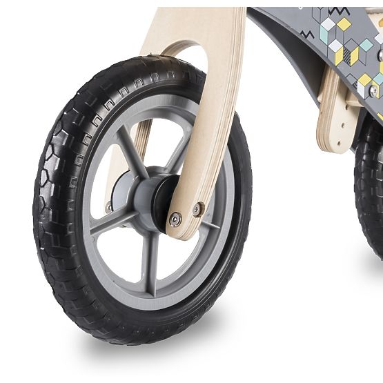 Drewniany rowerek biegowy dla dzieci LIONELO Casper szary