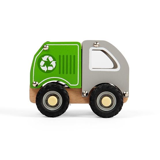 Drewniany samochód do recyklingu