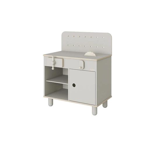 Drewniany warsztat Nordic - szary