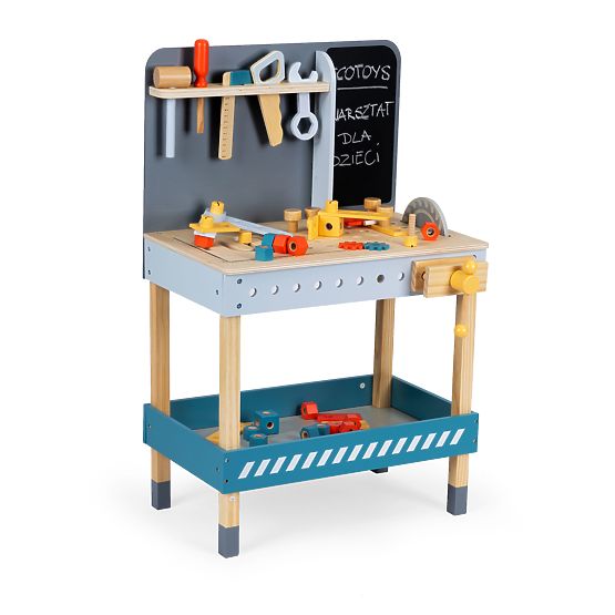 Drewniany warsztat z narzędziami - 47 szt. ECOTOYS