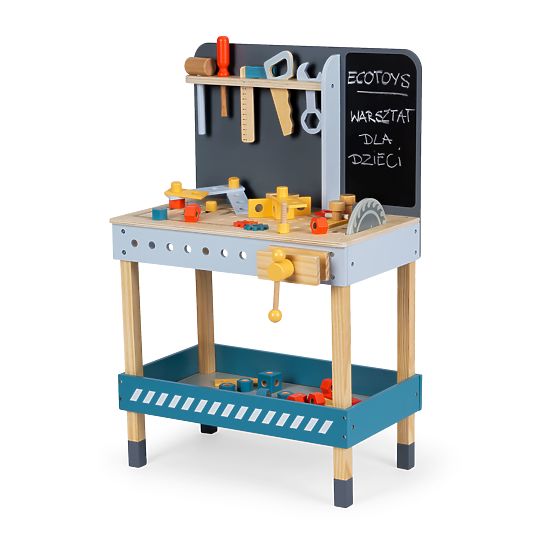 Drewniany warsztat z narzędziami - 47 szt. ECOTOYS