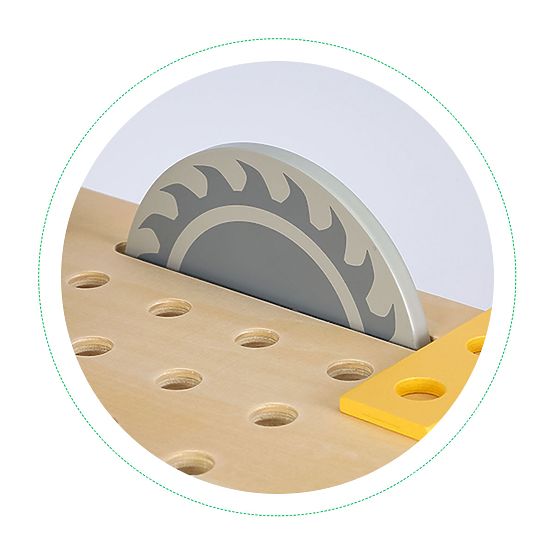 Drewniany warsztat z narzędziami - 47 szt. ECOTOYS