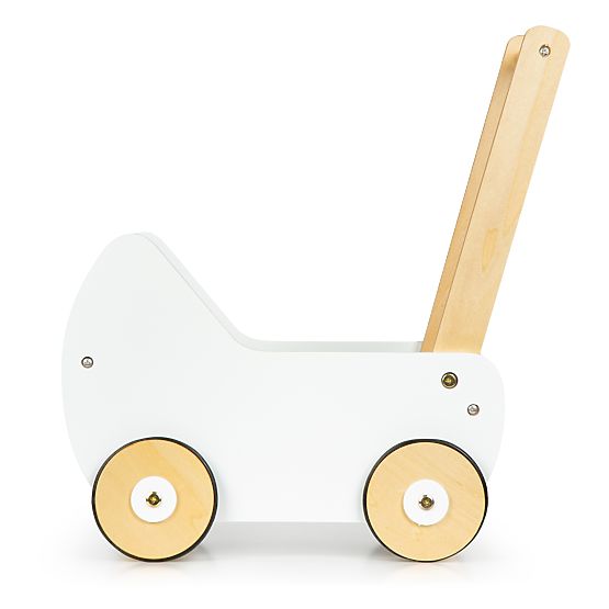 Drewniany wózek dla lalek chodzik ECOTOYS