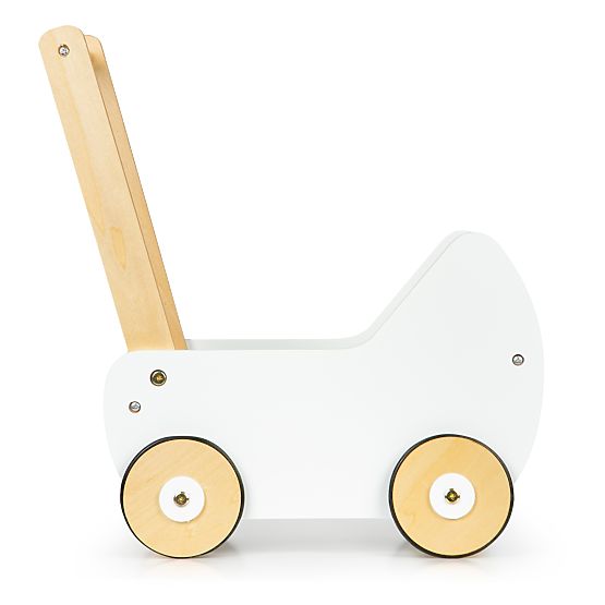 Drewniany wózek dla lalek chodzik ECOTOYS