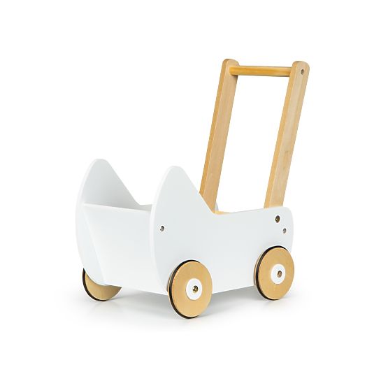 Drewniany wózek dla lalek chodzik ECOTOYS