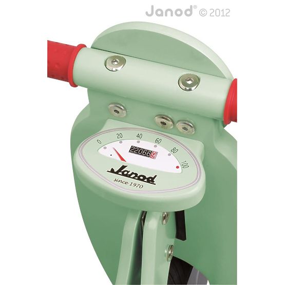 Drewniany zderzak Janod Vespa w kolorze miętowym