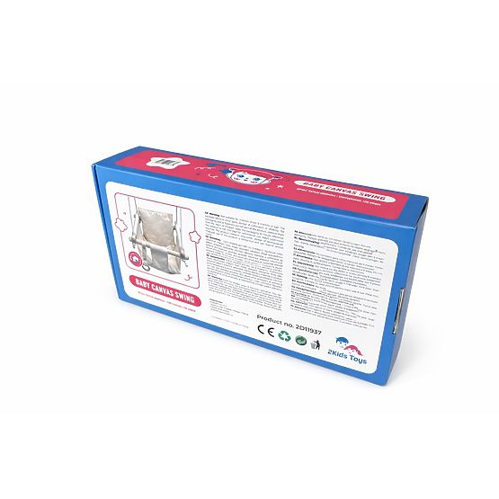2Kids Toys Dziecięca tekstylna huśtawka 100% bawełna beżowa