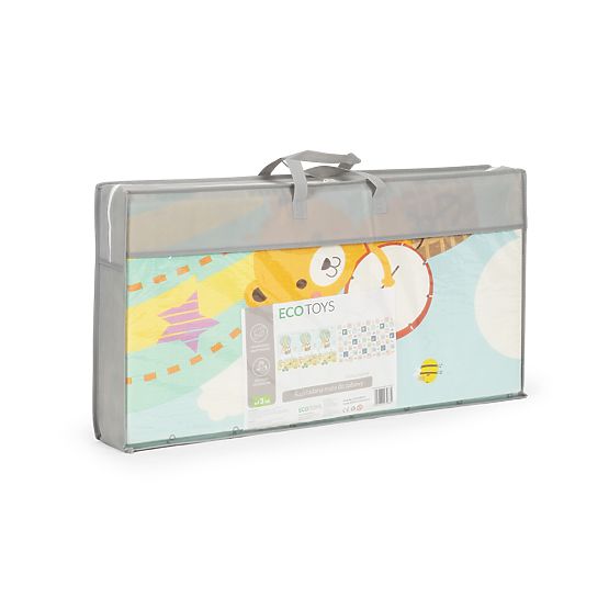 Dwustronna składana piankowa mata edukacyjna duża torba ECOTOYS