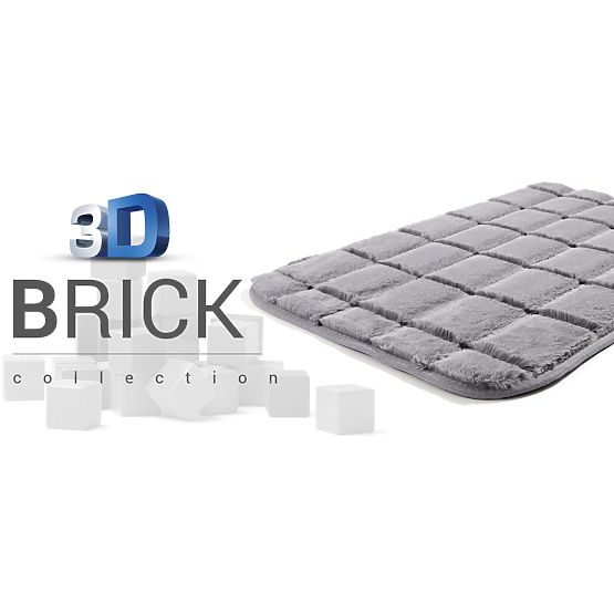 Dywan 3D BRICK mocca