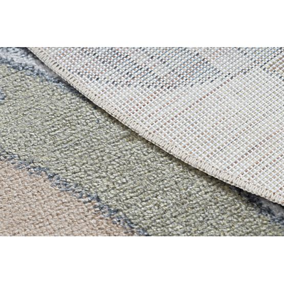 Dywan BONO 8288 okrągły Przestrzeń, planety kremowy / antracyt