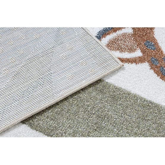 Dywan BONO 8426 Jungle, dzikie zwierzęta kremowy / ciemnozłoty