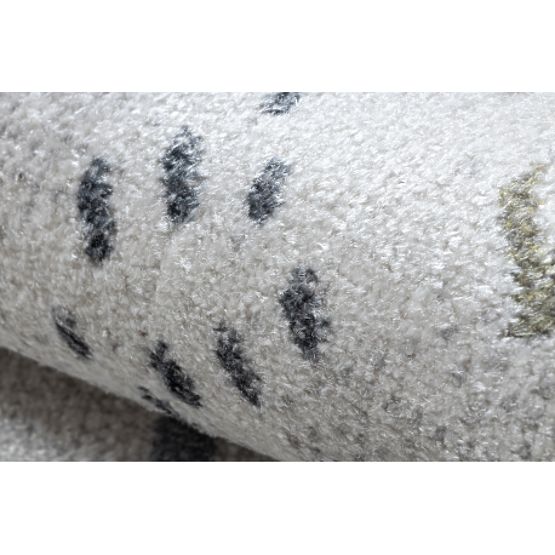 Dywan BONO 8436 okrągły Samochody, ulice kremowy / jasnoszary