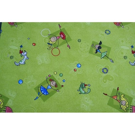 Dywan dla dzieci - Baletnice GREEN