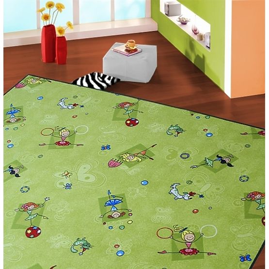 Dywan dla dzieci - Baletnice GREEN